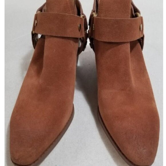 Michael Michael Kors Pamela Booties Color Luggage Suede Size 7M NWOB - Picture 10 of 10